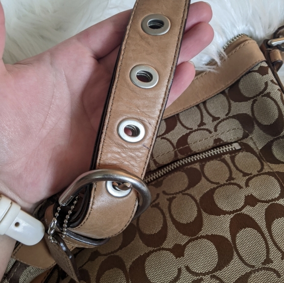 COACH Monogram Logo Handbag Purse 👜 - Picture 5 of 10